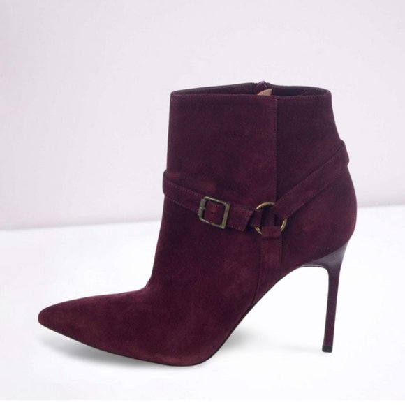 Manolo Blahnik Shoes - Manolo Blahnik Suede Ankle Booties